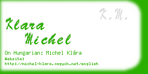 klara michel business card